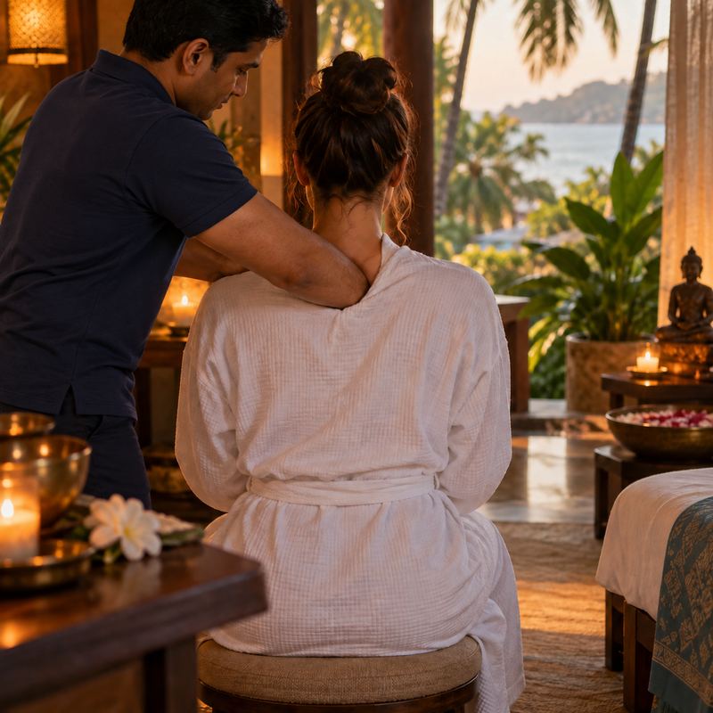 Deep tissue massage in Goa