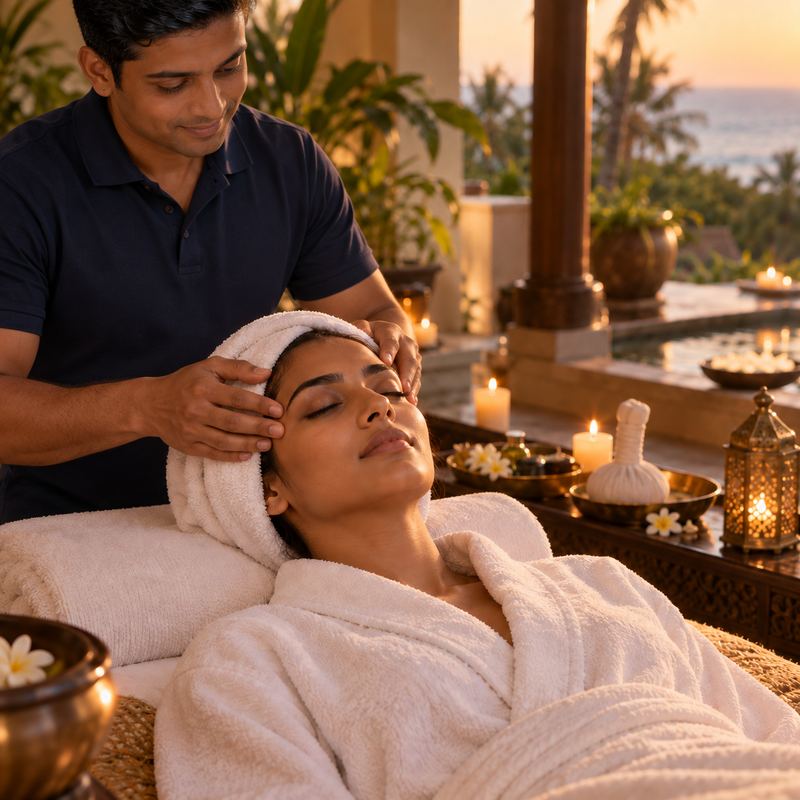 Head and scalp massage in Goa